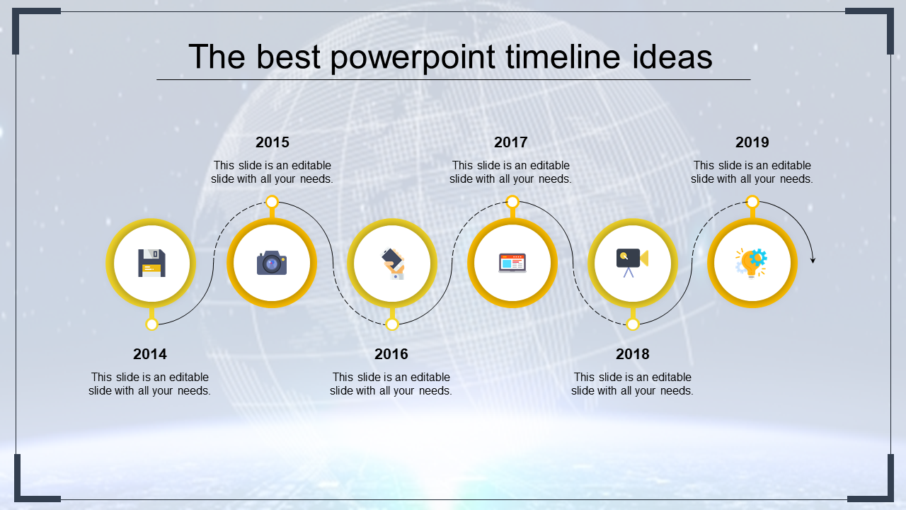 Creative Timeline Design PowerPoint Presentation Template